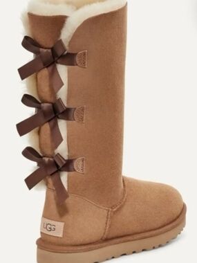 UGG Classic Tall Bow Boot in Chestnut